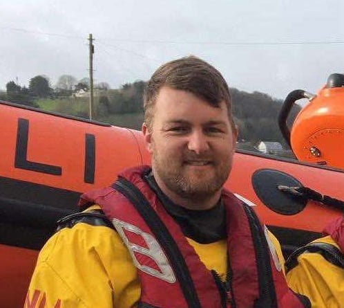 Teignmouth RNLI volunteer helm James Stoyle